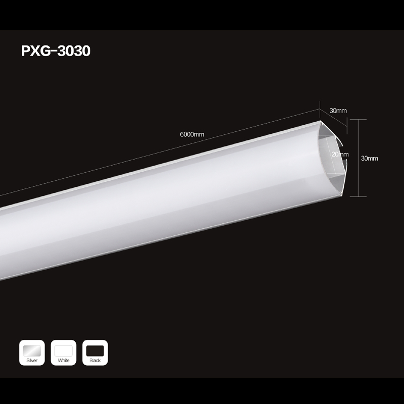 Perfil de canal de aluminio LED personalizado para iluminación de tira LED