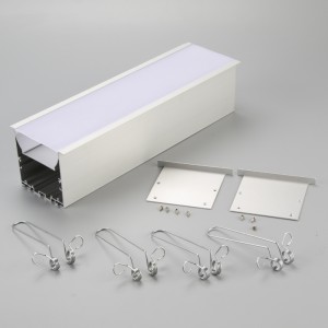 Perfil de aluminio de tipo extruido. Canal en U de aluminio para iluminación de tira LED.
