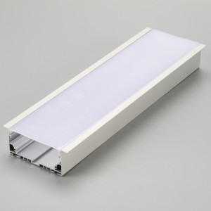 Perfil de aluminio plano de LED o carcasa de aluminio extruido de LED para tira de LED