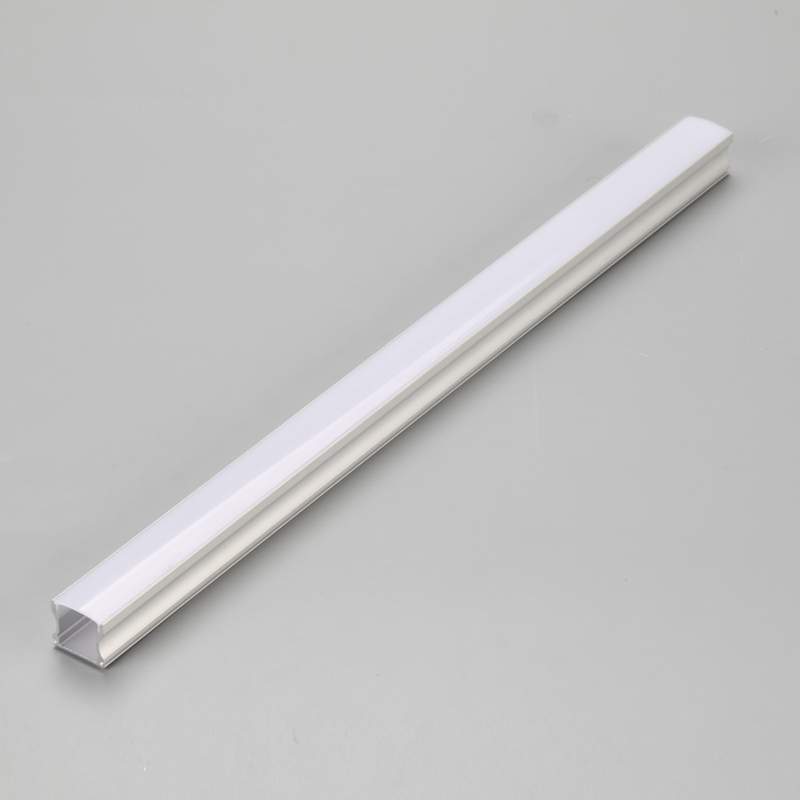 Aluminio de perfil de aluminio flexible para gabinete, tira de extrusión de aluminio LED barra de luz lineal montada en superficie de perfil LED