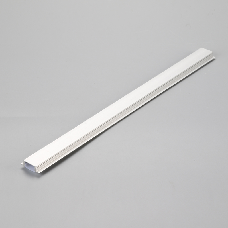 Perfil LED de extrusión de aluminio para carcasa de luz lineal empotrada con difusor lechoso / helado