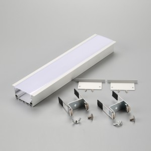 Carcasa lineal iluminación empotrada LED tira de aluminio perfil de aluminio