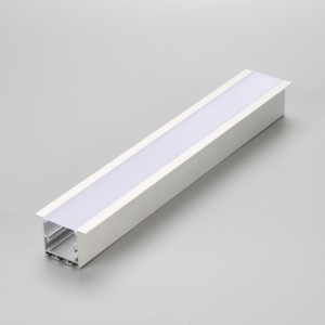 Perfil de luz de tira LED empotrable extrusión de aluminio 5050 2835