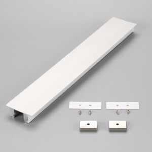 Perfil de canal de montaje de luz de cinta de tira de LED de aluminio de iluminación lateral