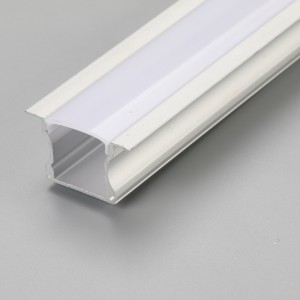 Caja de aluminio para perfil de canal de tiras de luces LED.